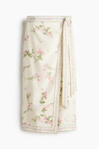 Lyocell-blend Wrap Skirt