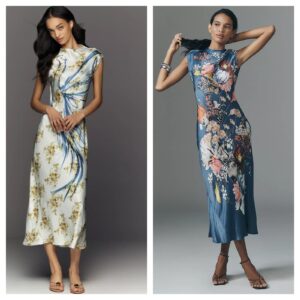 Maeve Mock-neck Midi Slip Dress