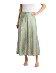 Bias Cut Satin Maxi Skirt