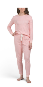 2pc Organic Cotton Pointelle Pajama Top and Pants Set