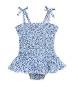 Floral Smocked One-piece Swimsuit