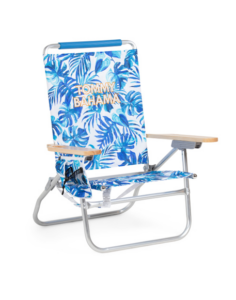 37x27 Palm Print High Back Beach Chair