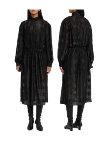 Vasco Sequined Semi-sheer Midi Shirtdress