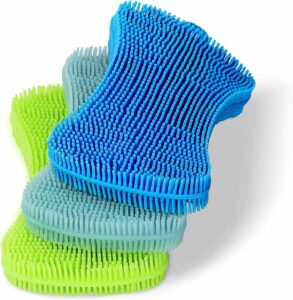 Silicone Sponge Dish Brush3 Pack