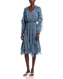 Floral Ruffle Midi Dress