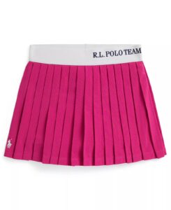 Girls' 2t-6x Polo Team Pleated Skort