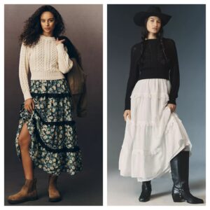 Twofer Sweater Tiered Dress