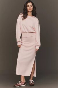 Daily Practice Long-sleeve Knit Maxi Dress