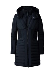 Oksana Smocked Long Down Coat ($100 Gift Card)