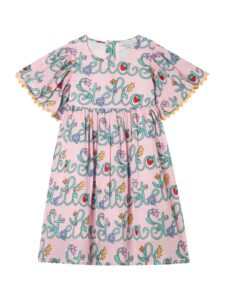 Little Girl's & Girl's Logo-print Cotton Dress