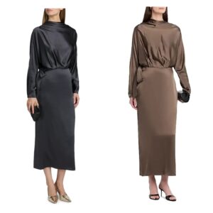 Phoebe Silk-blend Midi-dress