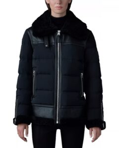 Vanna Mixed-media Shearling Down Jacket