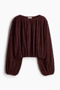 Balloon-sleeved Top