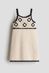 Crochet-look Dress