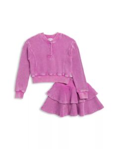 Girls' Playful Perry Top & Skirt Set - Little Kid