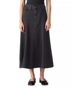 Women's Fit & Flare Denim Skirt