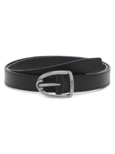 Shiny Angled Buckle Belt