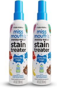 Miss Mouth's Messy Eater Stain Treater Spray - 4oz 2 Pack Stain Remover - Newborn & Baby Essentials - No Dry Cleaning Food, Grease, Coffee Off...