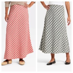 Printed Midi Full Skirt