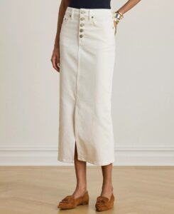 Women's Denim Midi Skirt