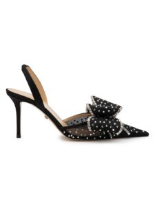 Le Cadeau 85mm Hotfix Bow Slingback Pumps