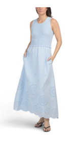 Knit Twofer Maxi Dress