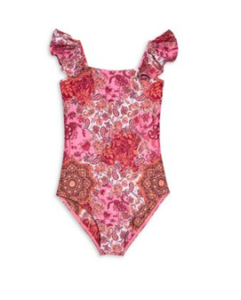 Girls' Ruby One Piece Swimsuit - Size 6-14