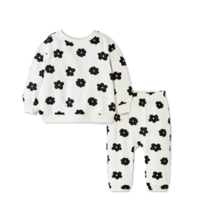 Baby Girls' 2pc Floral Modal French Terry Sweatshirt and Pants Set