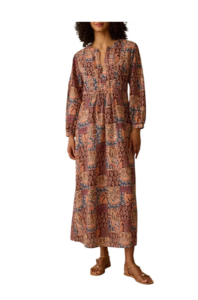 Sandy Long Sleeve Cotton Maxi Dress