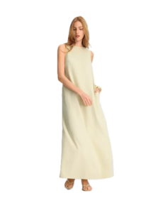 Women's Maxi Dress Light Yellow
