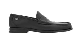 Men's Athen Leather Moc-toe Penny Loafers Size 10e