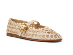 Women's Melody Raffia Mary Jane Flats