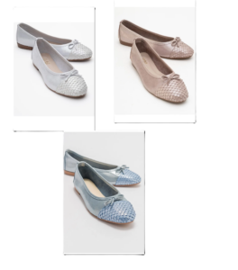 Copos Leather Bow Cap Toe Ballet Flat