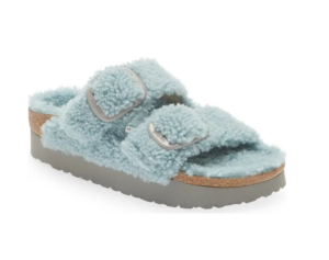 Papillio by Birkenstock Arizona Big Buckle Genuine Shearling Slide Sandal (women)