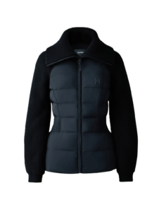 Foxy Light Down Mixed-media Jacket