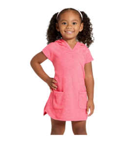 Infant Girls' Seashell Embossed Swim Cover Up Dress