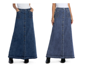 Royal Denim Maxi Skirt