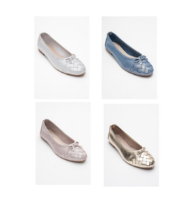 Shoes Women's Nopos Leather Cap Toe Ballet Flat