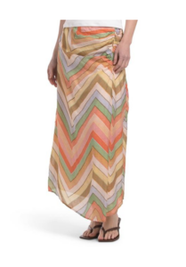 Amaya Chevron Midi Skirt
