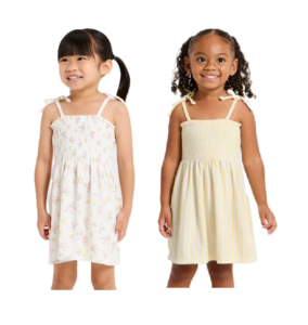 Mini Toddler Girls' Floral Midi Terry Dress