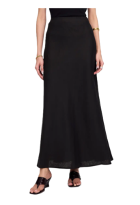Linen Maxi Slip Skirt