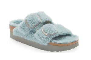 Papillio by Birkenstock Arizona Big Buckle Genuine Shearling Slide Sandal (women)