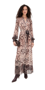 Shirt Dress with Belt and Slip