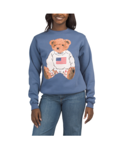 Teddy Bear Usa Crew Neck Sweatshirt