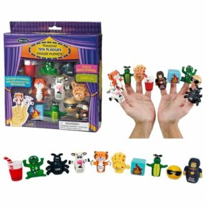 Jewish Holiday Learning & Storytelling Passover 10 Plagues Finger Puppets Set