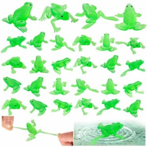 Hfwtwpy 30pcs Toy Frogs for Kids