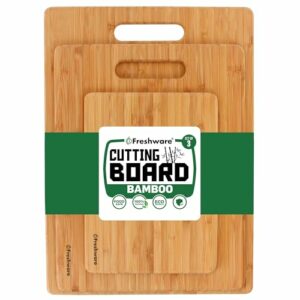 Freshware Bamboo Cutting Board Set of 3