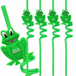 4 Pcs Passover Frog Straws Reusable Let's Get Pharoh