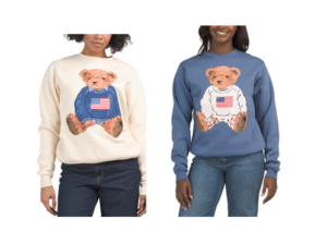 Teddy Bear Crew Neck Sweatshirt