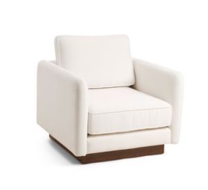 31in Vernon Walnut Veneer Accent Chair